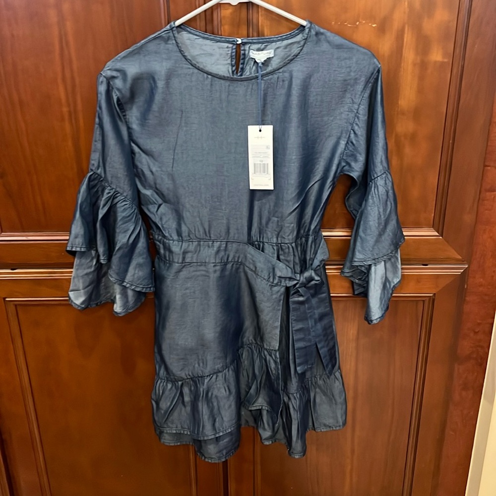 NWT- adorable lightweight denim dress